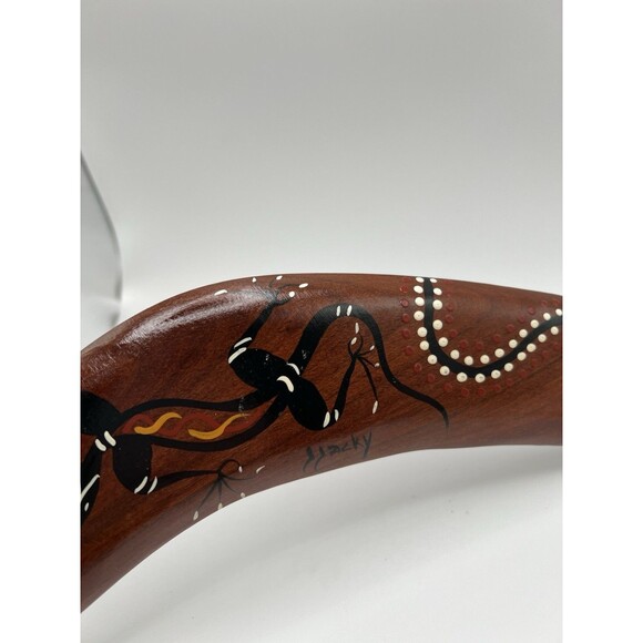 Authentic Australian Boomerang Hand Painted Art Decoration - Picture 2 of 5